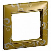 Рамка 1 пост VALENA CLASSIC, золото барокко |  код. 770020 |   Legrand